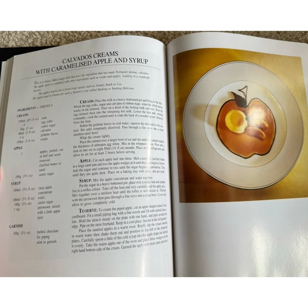 New Zealand's Huka Lodge Desserts 1993 1st Ed. HC Book‎ By Chef Greg Heffernan